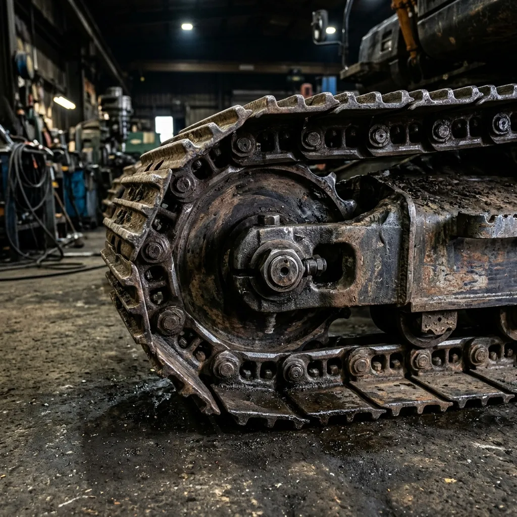 Cadenas de excavadora y tractor: mantenimiento y vida útil